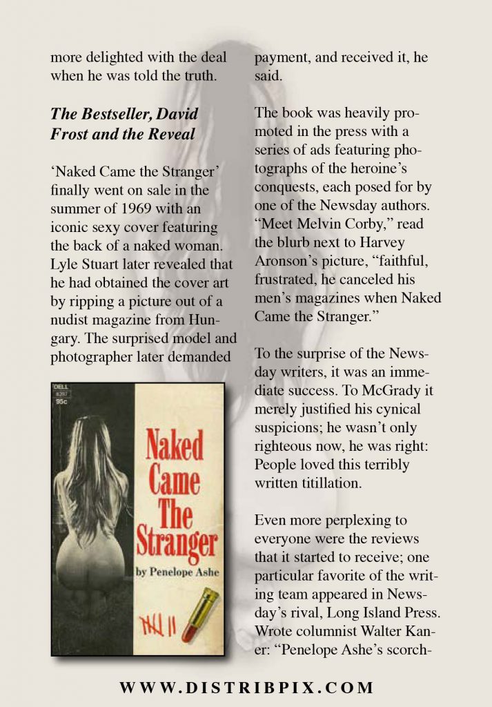 Naked Came The Stranger Booklet DistribPix