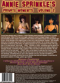 Annie Sprinkle's Private Moments Volume 2 DVD